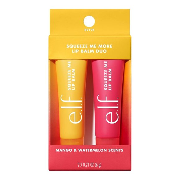 Brand New Lip Balm Duo - Mango & Watermelon,  Tube, Glossy, Hydrating - Picture 1 of 7